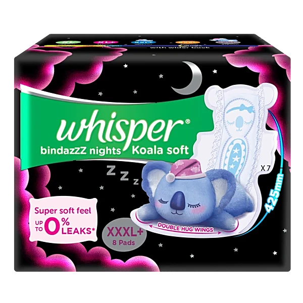 Whisper Bindazzz Nights Koala Soft